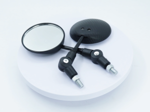 【24H SHIP】2PCS Universal Motorcycle Rearview Mirror Anti Fall Folding cCrcular Mirror