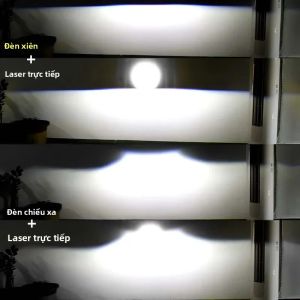 Đèn Sương Mù Bi-LED 3 Inch Thấu Kính Laser Bóng Đèn Pha LED Đa Năng H1 Hb3 H8 9005 H11 6500K 80W Tuổi Thọ Cao