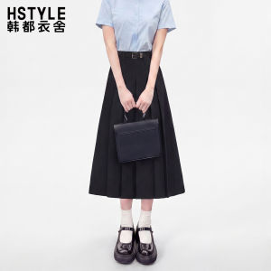 HSTYLE | Chân Váy Phong Cách Học Thuật Màu Xám