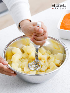 Stainless Steel Masher for Baby Food Avocado Puree Potato Puree Baby Complementary Foods Tool for Mashing And Grinding