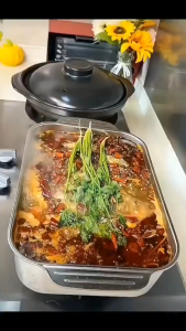 Wadah Prasmanan 4.3L Stainless Steel Dengan Tutup Anti kamimurah Panci Makanan Prasmanan Stainless