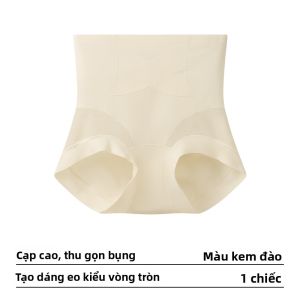 Quần lót tam giác AIMO cho nữ vải lụa băng kiểu cạp cao nâng hông kháng khuẩn