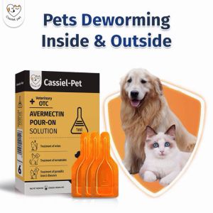 Cassiel Pet NEW Cat & Dog Flea & Tick Treatment Repellent Anti-Flea Anti-Itching
