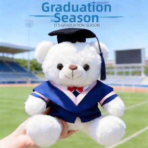 GUAIGUAIMAO | Customizable Graduate Bear Mascot Doll for Photos Keepsake Gift