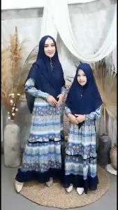 MYREDO - Setelan Couple Ibu Dan Anak Perempuan Fashion Muslim Nazwa