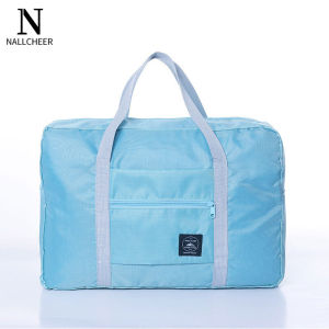 NALLCHEER กระเป๋าใส่เสื้อผ้าเดินทางแบบพกพาที่สามารถพับเก็บได้กระเป๋ากีฬาโรงยิมความจุมากน้ำหนักเบา luggage กระเป๋าเดินทาง กระเป๋าลากเดินทาง กระเป๋าเสริม พับเก็บได้ กระเป๋าเสริมเดินทางสไตล์เกาหลี พับเก็บได้ สามารถใช้เป็นกระเป๋า  bags for traveling