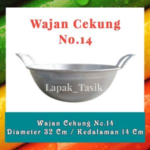 Wajan cekung no 24 /wok pan Cekung paling laris wajan anti lengket