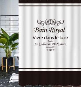 Bathroom Waterproof Curtain Punch-Free Shower Curtain Set Bathroom Thickened Warm Hanging Curtain Japan Bath Partition Curtain