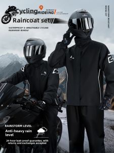 KeyRu | Mens Adult Separate Rain Suit for Motorcycle Riders and Delivery Workers
