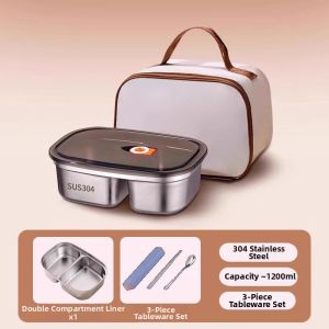 BAICHANG | Microwave Safe Office Lunch Box Stainless Steel 316L Large Capacity Divided