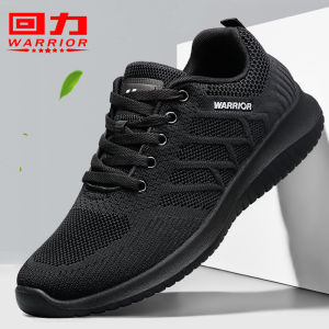 Mens Breathable Mesh Slip-On Shoes Anti-Slip Casual Summer New Style Warrior Mens Footwear Comfortable Odor-resistant Shoes
