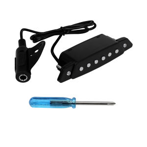 IRIN | IRIN Acoustic Guitar Pickup Soundhole Black With Tools Screwdriver Metal Outlet No Hole Required No Battery Required