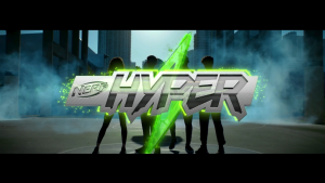 Nerf Hyper Impulse-40 Blaster with 30 Nerf Rounds and Eyewear Included for for 14 Years and Above