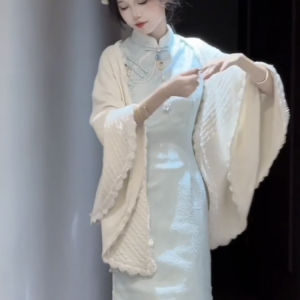 Áo Len Cardigan Dệt Kim Cổ Chữ V Dáng Rộng Mùa Hè Áo Khoác Ngoài Phong Cách Dân Tộc Áo Khoác Ngoài Thời Trang Cho Nữ