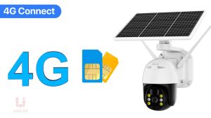 4G กล้องโซล่าเซล: กล้องวงจรปิดโซล่าเชลล์ 8MP 4G กล้องวงจรปิด 8.0ล้านพิกเซล กลางคืนสีสัน อัตโนมัติติดตาม360องศา 4Gระยะไกล