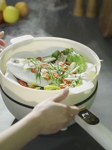 4L 1500W multifunctional electric frying Smart electric wok pan rice cooker non-stick frying pan