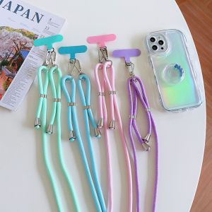 Detachable Double Buckle Adjustable Crossbody Lanyard Strap Fashionable Phone Anti-Loss Neck Rope Mobile Phone Accessories