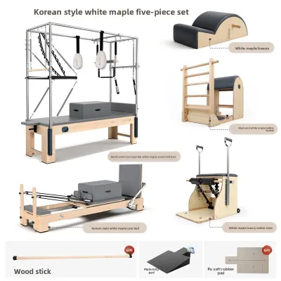 TEZEWA | Pilates Reformer 5-Piece Maple Core Bed