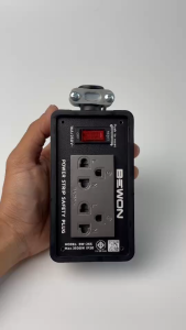 BEWON บล็อกยาง 2 ช่อง พร้อมเต้ารับคู่ มีสวิตซ์ มีกราวด์ 2x4 ปลั๊กไฟ บล็อกยาง มาตรฐาน มอก.