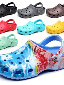 2026 Summer Anti-Slip Couple Casual Shoes Beach Shoes Slip-On Breathable Cool Sandals Men Women Large Size Shoes Hollow out Design