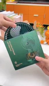 Desk Foldable Fan with USB Charging and Rechargeatable 3-speed Original Fan Quiet Operation Mini Fan Multi-Function Dormitory Bed Office Desktop Large Wind Folding Electric Fan Small Personal Desktop Table Fan with Strong Wind.