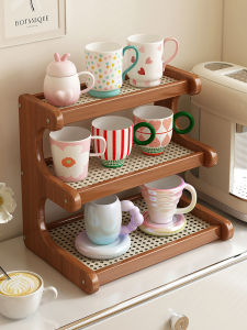 CHUJUN | Chinese Antique Style Tea Cup Display Shelf