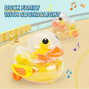 ♥♥♥ BabySPA Ducky Duck Bath Toy Electric Swing Toys with Sound & Light Cute Duckie