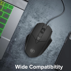 USB Wired Optical Mouse Wired Gaming Mouse 7200DPI Adjustable 6 Buttons Ergonomic Mice for PC Laptop Computer Notebook Macbook