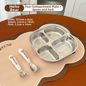 WODEBAIHUI | Stainless Steel Segmented Lunch Box for Home Use