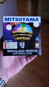 Lampu Disco RGB Warna Warni Mitsuyama MS-354 Fitting E27 Bohlam Led 7 Warna Berputar Otomatis