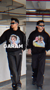 {BISA BAYAR DITEMPAT} - Hoodie kantong depan sablon warna hitam black bahan katun premium gramasi 280 jaket sweater untuk pria wanita terlaris