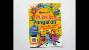 Buku Mewarnai Putri & Pangeran Bonus Stiker Aktivitas Anak