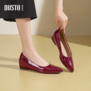 DUSTO | Comfortable Elevated Toe Peaked Dressy Flats for Women Autumn