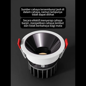 COB LED Spotlight Lampu Sorot Plafon Spot Light Downlight Anti Silau 7WATT 4000K putih hitam