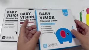 Ivorybaby Mainan Kartu Pintar Visual Stimulasi Flash Card Bayi Flashcard Hitam Putih Dan Warna 0-3 Tahun