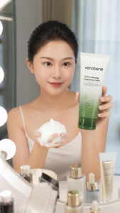 Sữa Rửa Mặt Lô Hội Verobene Aloe Cleansing Foam Làm Sạch Dịu Nhẹ Dưỡng Ẩm Không Kích Ứng 150ml
