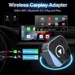 New Wireless CarPlay Android Auto Adapter USB Dongle Smart Mini Box Plug And Play Universal For VW Toyota Nissan Honda Ford Benz