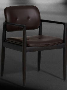 Retro Chinese Style Dining Chair Solid Wood Designer Chair for Hotel Restaurant Home Use Tea Chair Wabi-Sabi Style