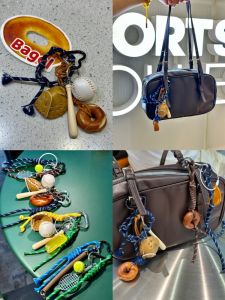 [One for Each Person] Miu Series Handbag Pendant Keychain DIY Creative Baseball Coffee Bean Collision Ornaments Matching
