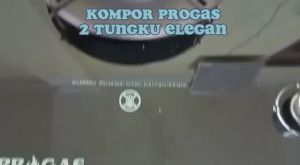 Komporn Gas 2 Tungku Progas & Kaca Terbaru
