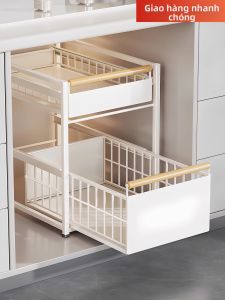 Tủ Gia Vị Đa Năng Kiểu Ngăn Kéo Dưới Chậu Rửa