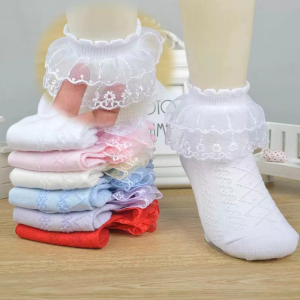 Baby Girls Socks Children Lace Socks Cotton Mesh Spring Summer Stockings Princess