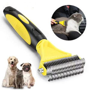 Pet Cat Hair Removal Comb Brush Dog Grooming Shedding Tools Puppy Hair Shedding Trimmer Pet Fur Trimming Dematting Deshedd Combs