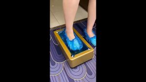 Máy bọc giày tự động - Bọc giày dép đi trong nhà nhà xưởng chế biến công ty [tặng 100 chiếc túi bọc]