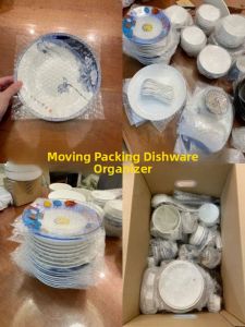 Kitchen Utensils Dishware Protection Foam Wrap Bubble Film Anti-breakage Anti-collision Moving Packaging Solution Bowl Plate Spoon