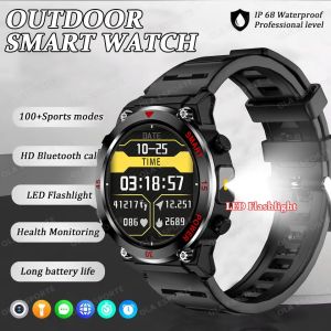 2025 NEW XIAOMI Outdoor Military Sports Waterproof Smart Watch Health Monitoring GPS Tracker Bluetooth Call LED Flashlight Smartwatch