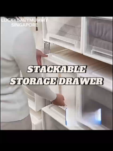 Stackable Storage Drawer / Space-Saving Clothes Organizer / PP Transparent Wardrobe Storage Drawer Local Stock