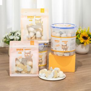 BOTH Goat Milk Cat Treats Pudding 50 Pieces Cat Snacks Hydrating Cat Jellies Pet Food And Supplies Cat Treats Canister