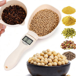 Pet Food Scale LCD Electronic Precision Weighing Tool Dog Cat Feeding Food Measuring Spoon Cup Digital Display Kitchen Scale