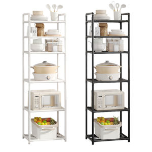 Winnereco 6 Tier Metal Storage Shelf Multi-Function Utility Shelf Storage Rack Pantry Shelves for Kitchen Bathroom Laundry
